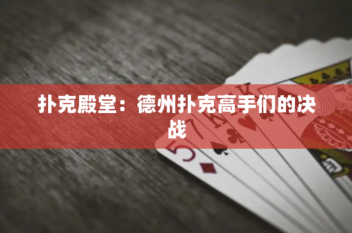 扑克殿堂：德州扑克高手们的决战