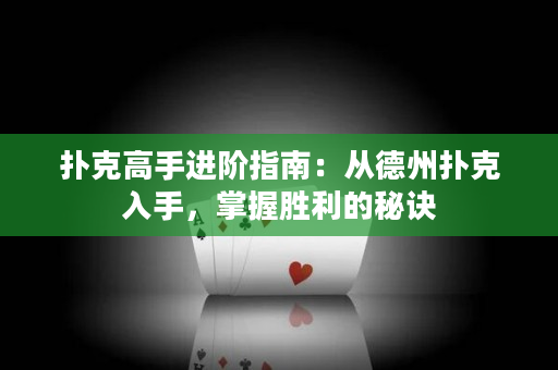 扑克高手进阶指南：从德州扑克入手，掌握胜利的秘诀