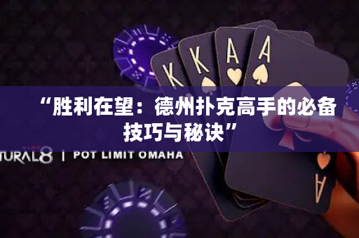 “胜利在望：德州扑克高手的必备技巧与秘诀”