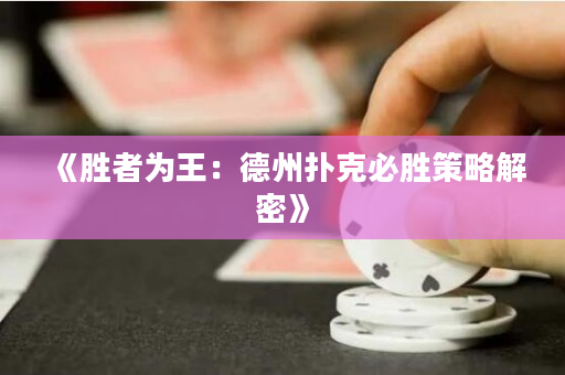 《胜者为王：德州扑克必胜策略解密》