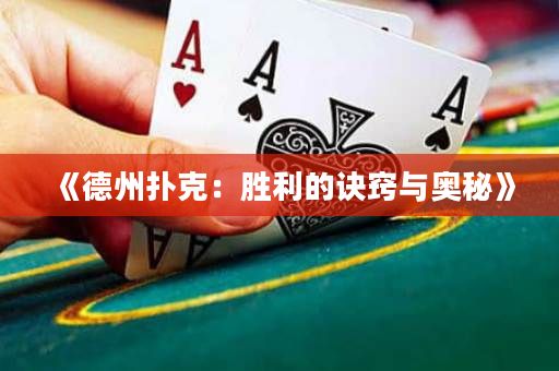 《德州扑克：胜利的诀窍与奥秘》