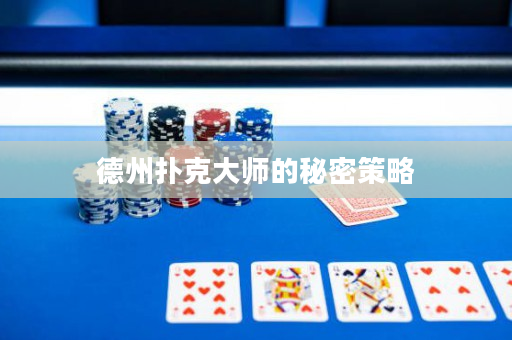 德州扑克大师的秘密策略