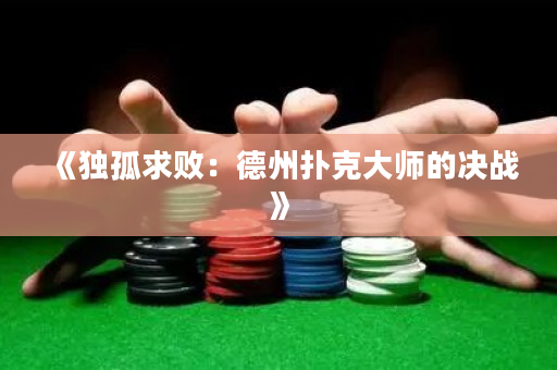 《独孤求败：德州扑克大师的决战》