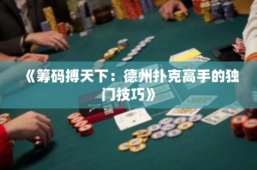 《筹码搏天下：德州扑克高手的独门技巧》