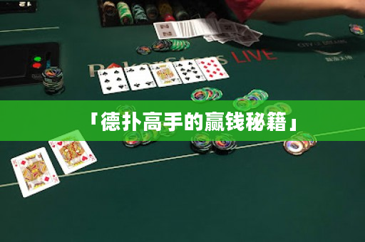 「德扑高手的赢钱秘籍」