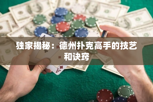 独家揭秘：德州扑克高手的技艺和诀窍