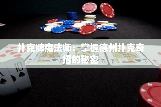 扑克牌魔法师：掌握德州扑克奇招的秘密