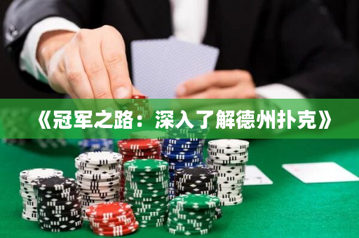 《冠军之路：深入了解德州扑克》