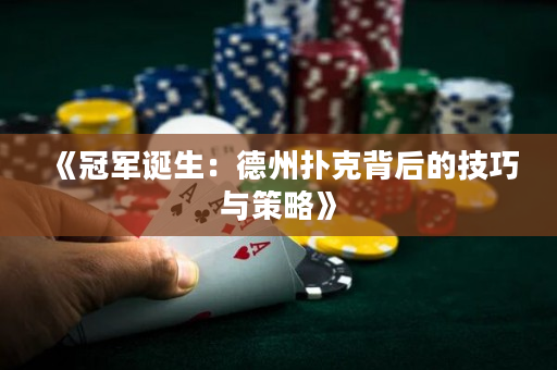 《冠军诞生：德州扑克背后的技巧与策略》