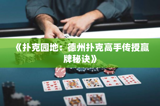 《扑克园地：德州扑克高手传授赢牌秘诀》