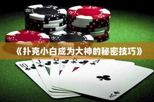 《扑克小白成为大神的秘密技巧》