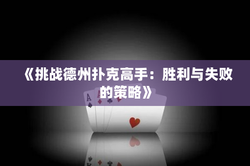 《挑战德州扑克高手：胜利与失败的策略》