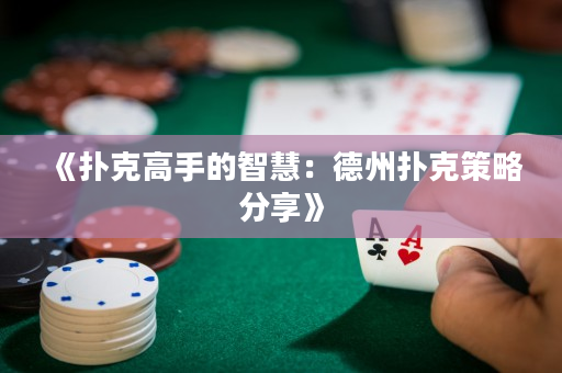 《扑克高手的智慧：德州扑克策略分享》