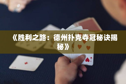 《胜利之路：德州扑克夺冠秘诀揭秘》
