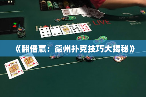 《翻倍赢：德州扑克技巧大揭秘》