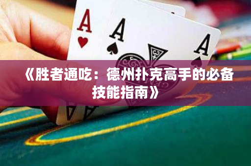 《胜者通吃：德州扑克高手的必备技能指南》