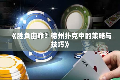 《胜负由命？德州扑克中的策略与技巧》