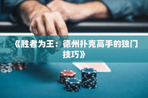 《胜者为王：德州扑克高手的独门技巧》