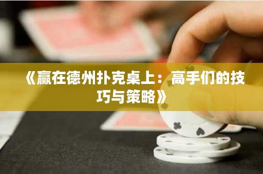 《赢在德州扑克桌上：高手们的技巧与策略》
