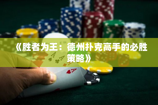 《胜者为王：德州扑克高手的必胜策略》