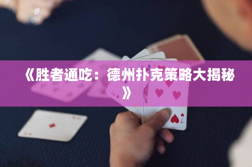 《胜者通吃：德州扑克策略大揭秘》