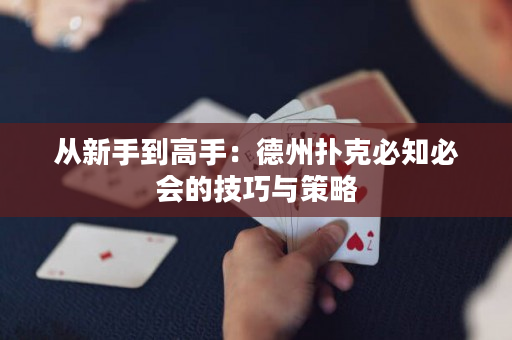 从新手到高手：德州扑克必知必会的技巧与策略