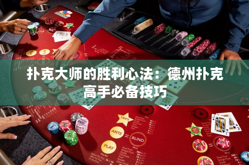 扑克大师的胜利心法：德州扑克高手必备技巧