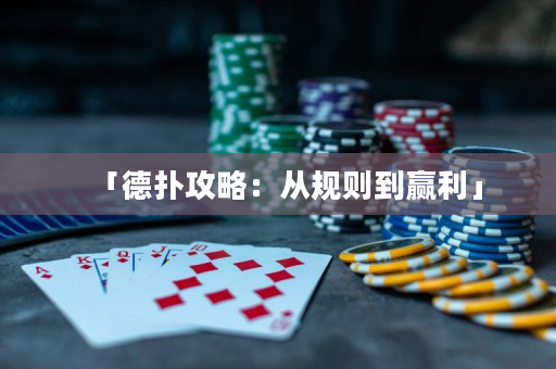 「德扑攻略：从规则到赢利」