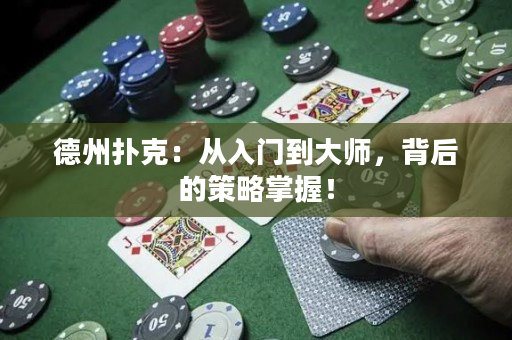 德州扑克：从入门到大师，背后的策略掌握！