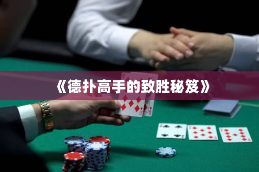 《德扑高手的致胜秘笈》