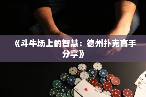 《斗牛场上的智慧：德州扑克高手分享》