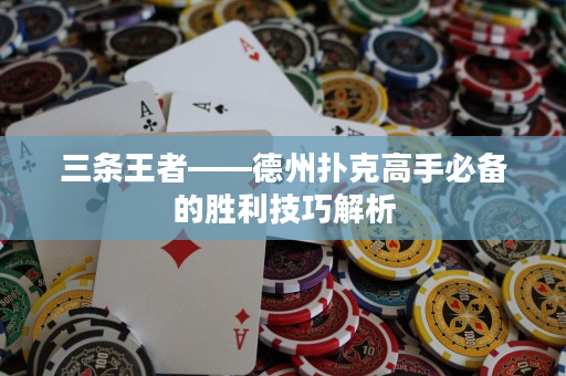 三条王者——德州扑克高手必备的胜利技巧解析