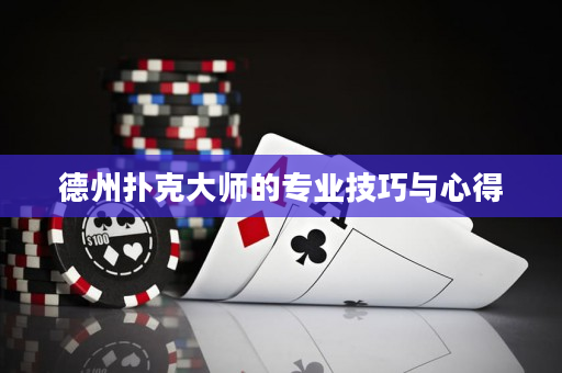 德州扑克大师的专业技巧与心得