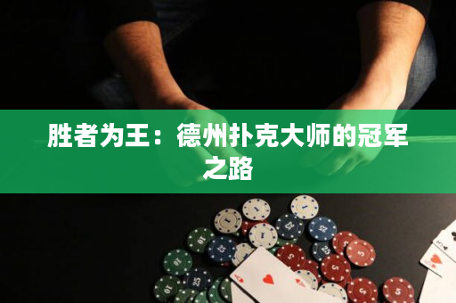 胜者为王：德州扑克大师的冠军之路