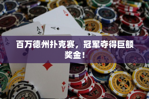 百万德州扑克赛，冠军夺得巨额奖金！