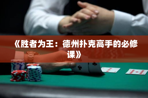 《胜者为王：德州扑克高手的必修课》